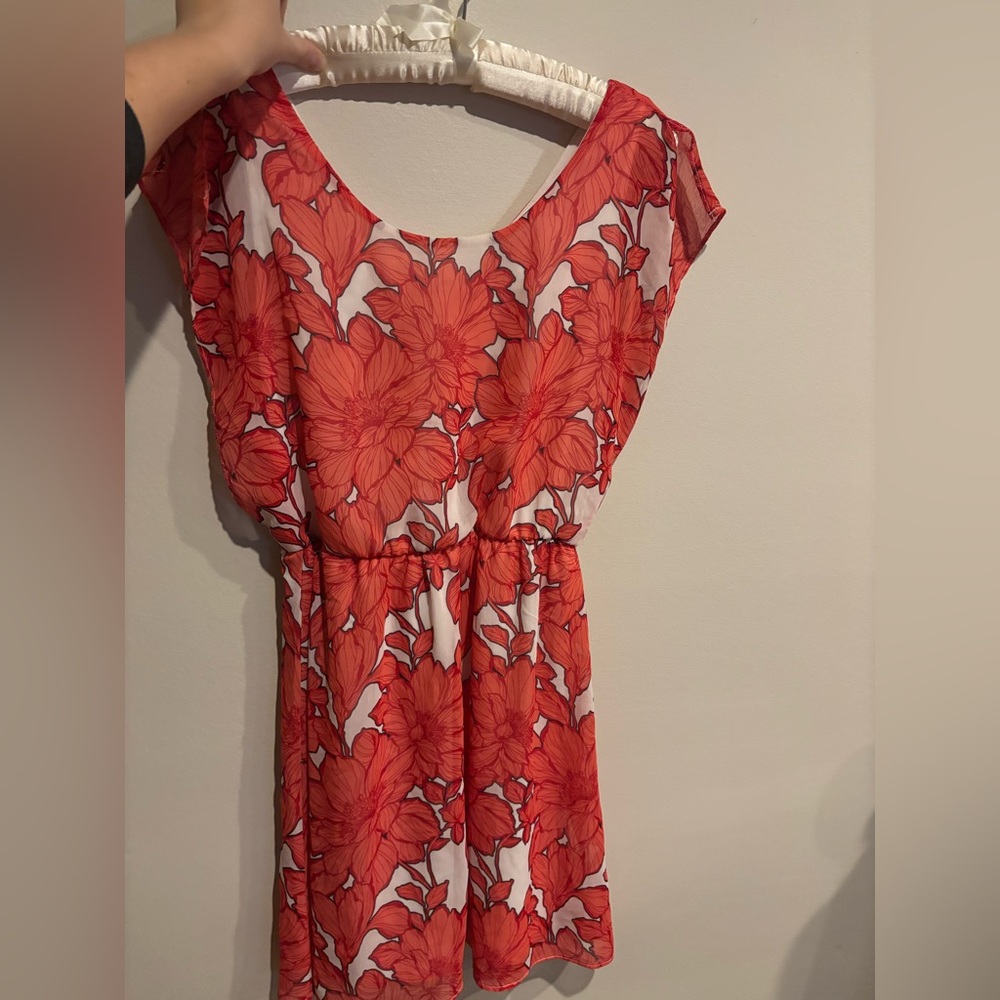 The Limited pink and White Floral Dress